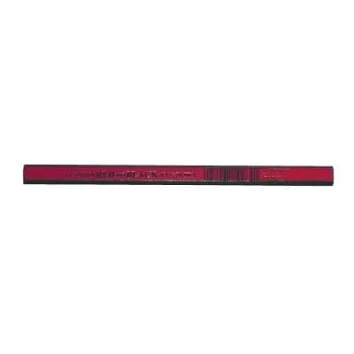 Dixon Woodcase Flat Carpenter's Pencil Medium Red Dozen | Long-Lasting, Smooth Black Marking (70-120 chars) thumbnail 4
