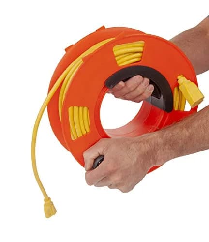 BAYCO KW-110 Cord Reel, Orange | Holds 100ft of 16/3 Extension Cord thumbnail 2