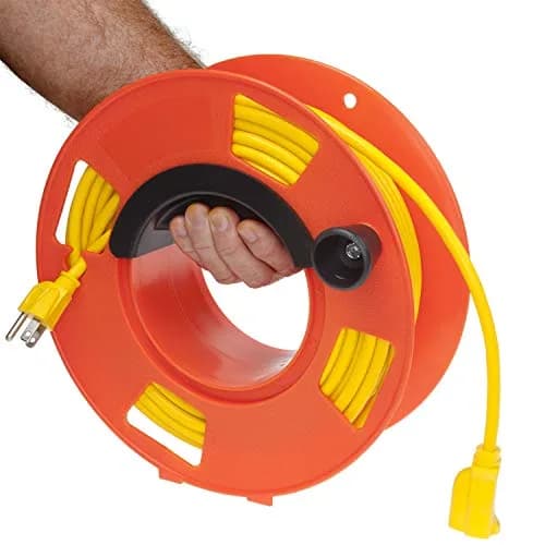 BAYCO KW-110 Cord Reel, Orange | Holds 100ft of 16/3 Extension Cord thumbnail 3