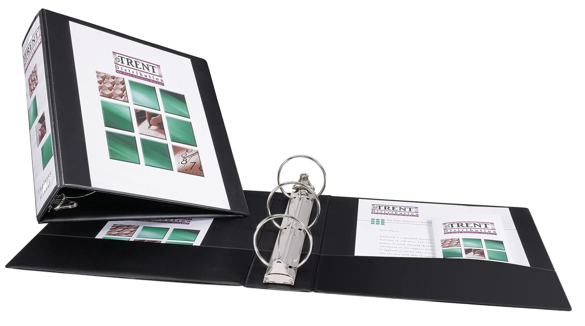 Avery Standard View 3 Ring Binder, 3" Round Rings, 460-Sheet Capacity, 3.5 Inch Wide Spine, Black | Value Pack Storage Binder - view 8