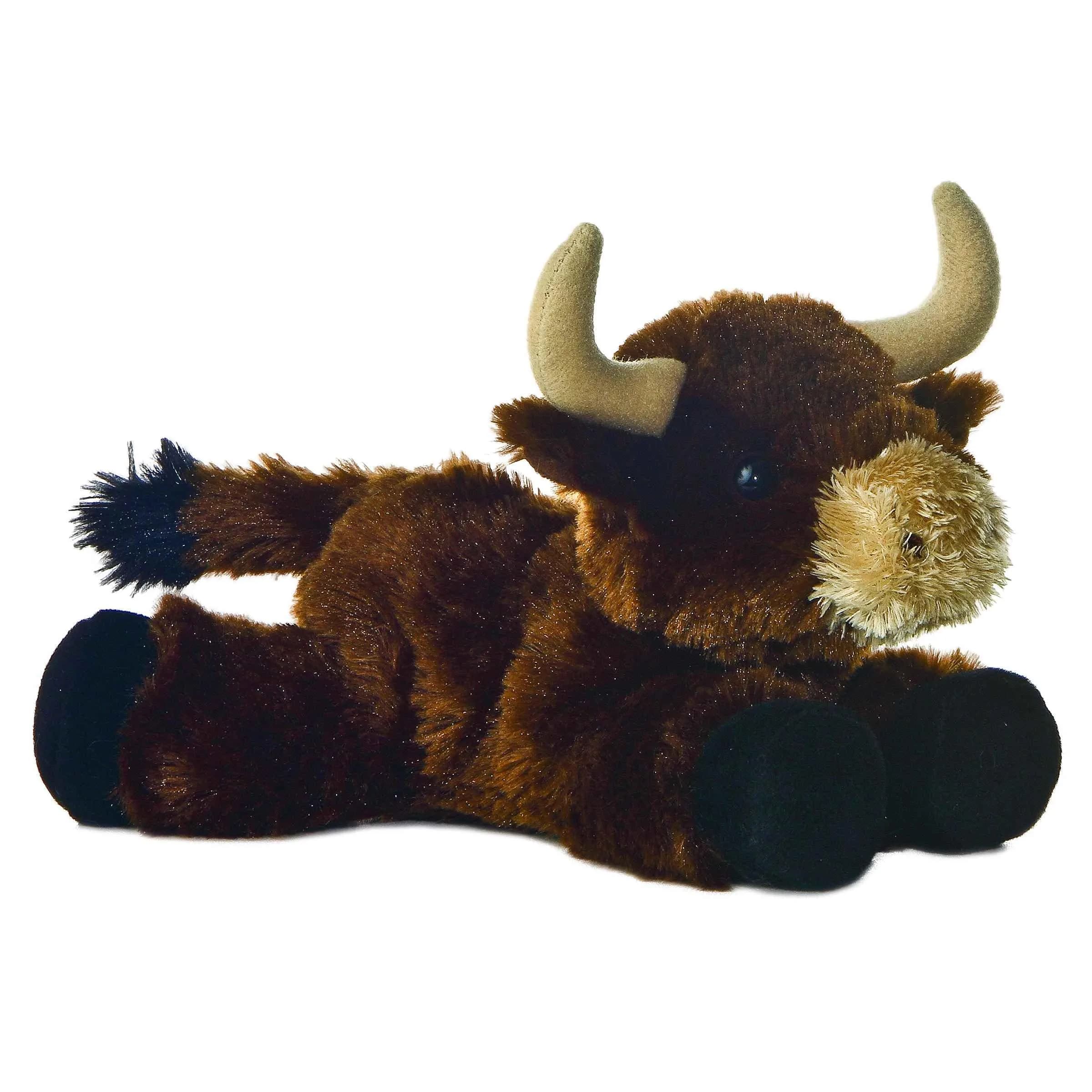 Aurora Mini Flopsie Percy Stuffed Animal 8-Inch Pink | Soft Plush Toy for All Ages — 8 inches / Brown Toro