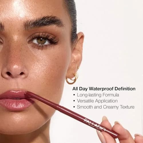 Palladio Retractable Waterproof Lip Liner Nearly Nude | Long-Lasting, Cruelty-Free (70-120 chars) thumbnail 6