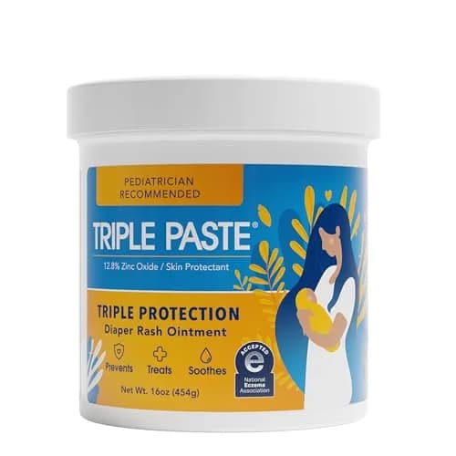 Triple Paste Diaper Rash Cream with Zinc Oxide 454 g (16 oz) | Pediatrician-Recommended Skin Protectant thumbnail 1