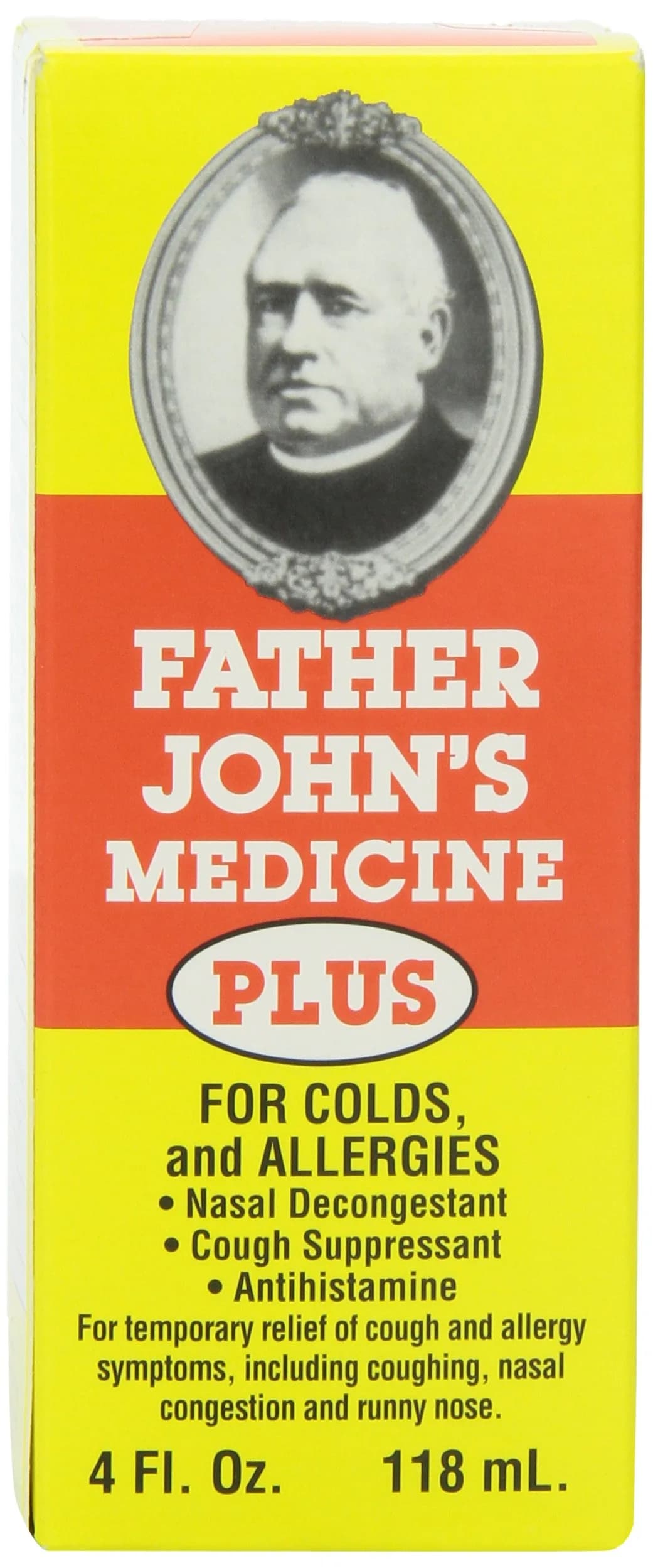 Father John's Cough Medicine Plus, 4 Fl Oz | Traditional Non-Narcotic Remedy for Cough & Cold Relief in India