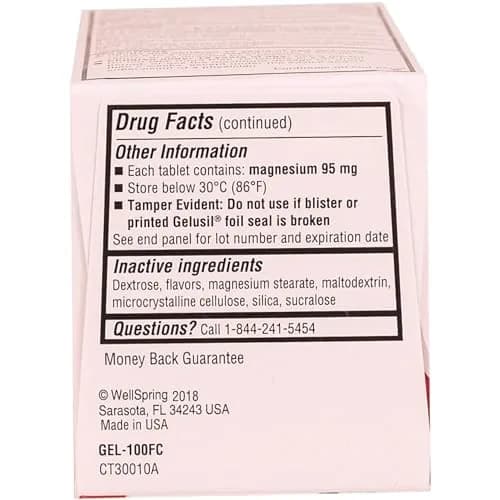 Gelusil Antacid & Anti Gas Tablets for Heartburn Relief, Acid Reflux, Bloating and Gas, Cool Mint - 100ct Blister Pack | Fast Relief & Safe for Night Use thumbnail 7