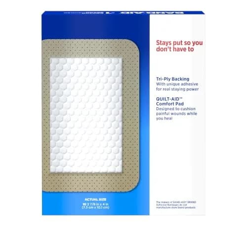 BAND-AID Brand Tru-Stay Sheer Adhesive Pads Large 10 Ct | Sterile Wound Care for Minor Cuts, Scrapes & Burns thumbnail 7