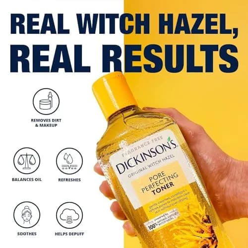 Dickinson's Original Witch Hazel Pore Perfecting Toner 473ml (16 Fl Oz) | Natural Distilled Witch Hazel for Pores thumbnail 2