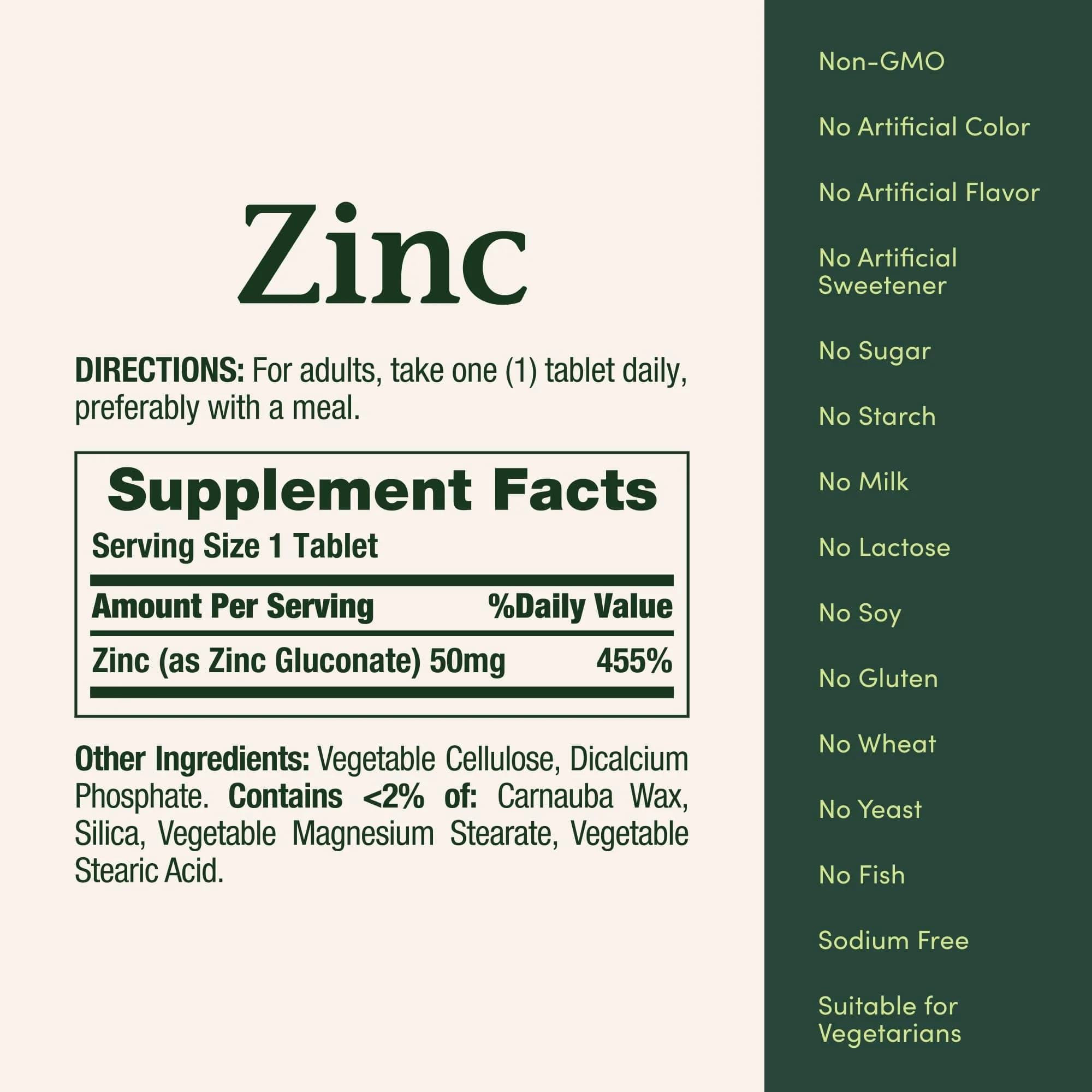 Nature's Bounty Zinc 50mg 100 Count Caplets | Supports Immune System, Skin Health & Antioxidant Function - view 5