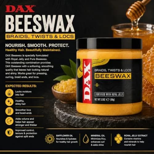DAX Bees-Wax 14 Ounce | Moisturizes, Holds & Protects Curly & Coarse Hair thumbnail 5