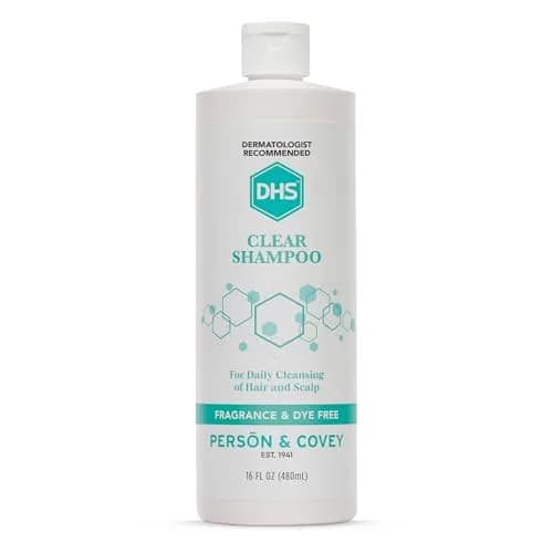 DHS Clear Shampoo for Sensitive Skin 16oz | Gentle, Fragrance-Free, Dermatologist Recommended thumbnail 1