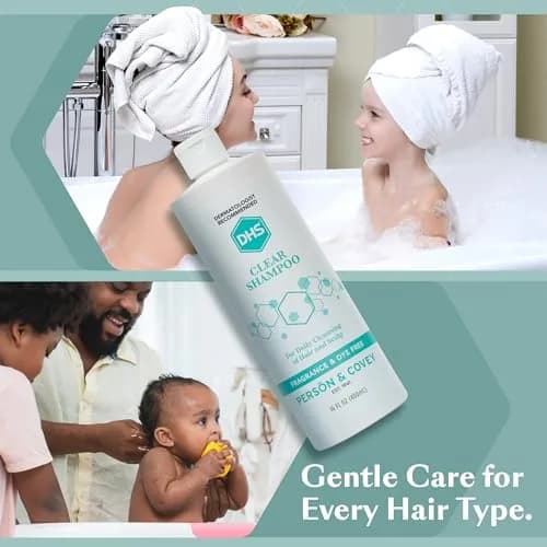 DHS Clear Shampoo for Sensitive Skin 16oz | Gentle, Fragrance-Free, Dermatologist Recommended thumbnail 6