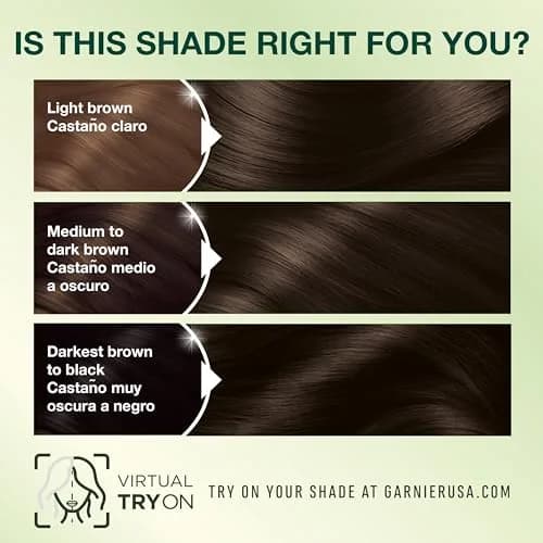Garnier Nutrisse Ultra Crème Hair Color 30 Darkest Brown | 100% Gray Coverage & Nourishing Fruit Oils thumbnail 7
