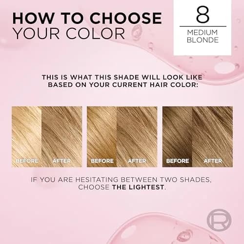 L'Oreal Paris Excellence Crème Permanent Hair Dye Medium Blonde | Triple Care Color with Hyaluronic Acid for 100% Gray Coverage thumbnail 8