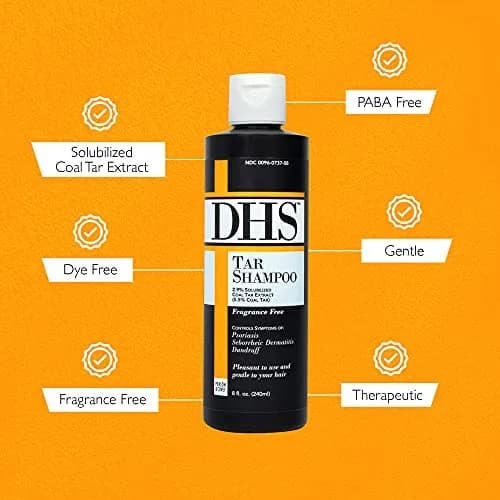 DHS Tar Shampoo 240ml (8 Fl Oz) | Controls Scalp Itching, Flaking & Dermatitis thumbnail 4