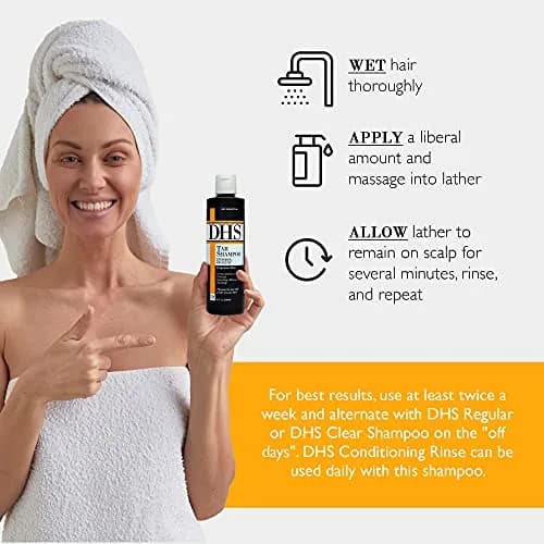 DHS Tar Shampoo 240ml (8 Fl Oz) | Controls Scalp Itching, Flaking & Dermatitis thumbnail 2