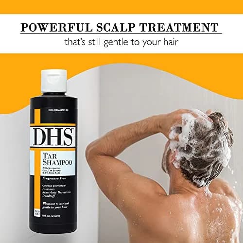DHS Tar Shampoo 240ml (8 Fl Oz) | Controls Scalp Itching, Flaking & Dermatitis thumbnail 3