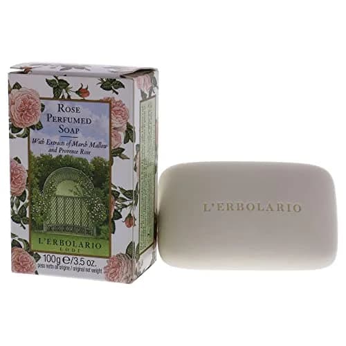 L'Erbolario Rose Perfumed Soap Bar 3.5 oz | Sensitive Skin Nourishing & Fragrant thumbnail 4