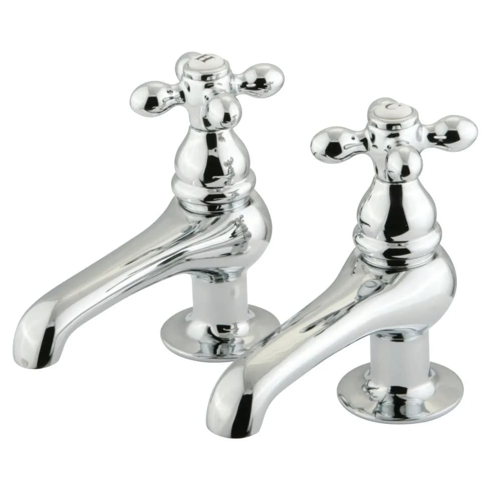 Kingston Brass KS3201AX Restoration Basin Tap Faucet, Chrome, 3.88 x 3.5 x 1.75 | Drip-Free Ceramic Cartridge