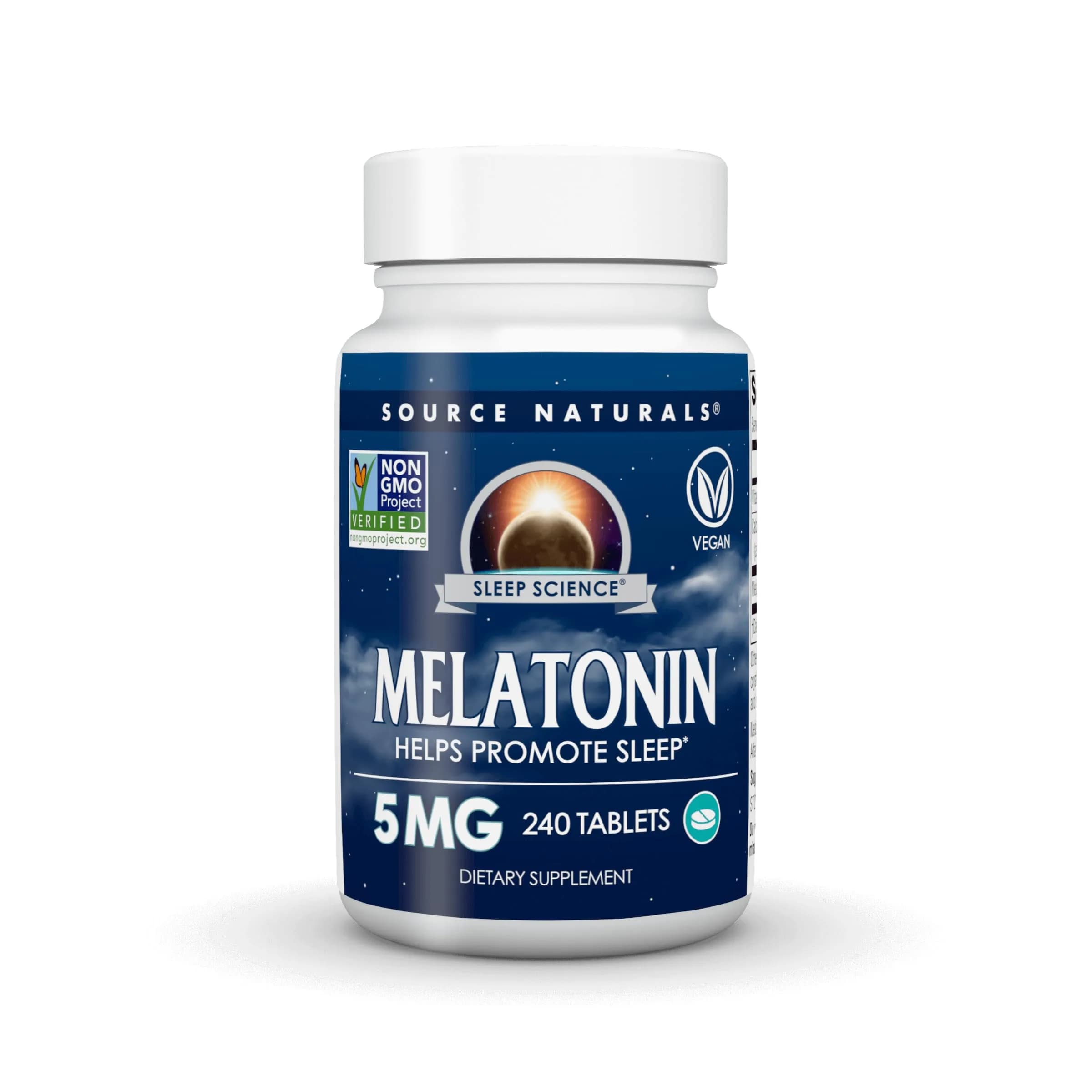 Source Naturals Melatonin 5 mg | Natural Sleep Support, 240 Tablets — 12105025