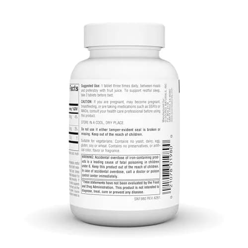 Source Naturals L-Tryptophan 500mg | Supports Mood & Sleep, 120 Tablets thumbnail 4