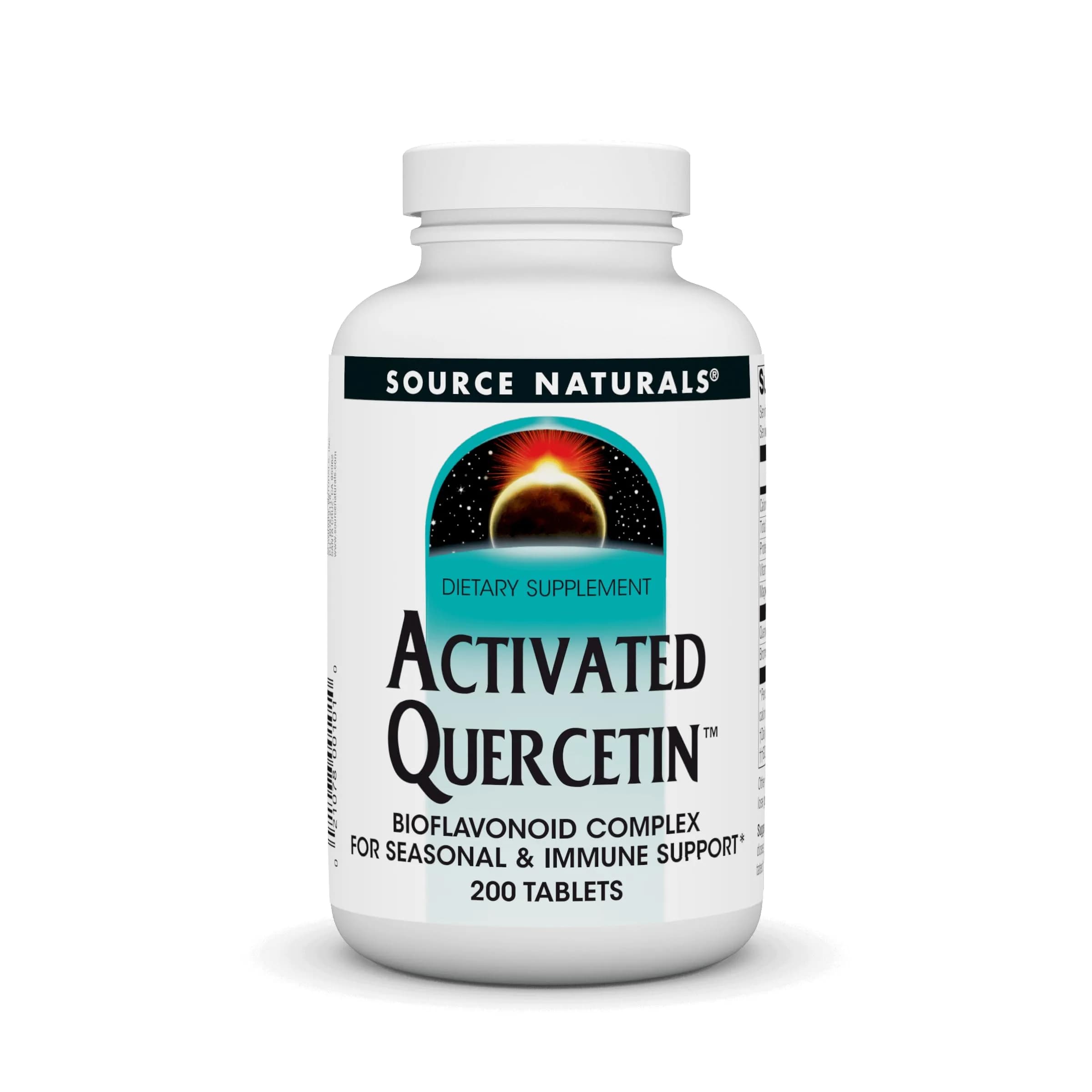 Source Naturals Activated Quercetin - 200 Tablets | Plant-Derived Bioflavonoid for Immune & Seasonal Support — Tablet