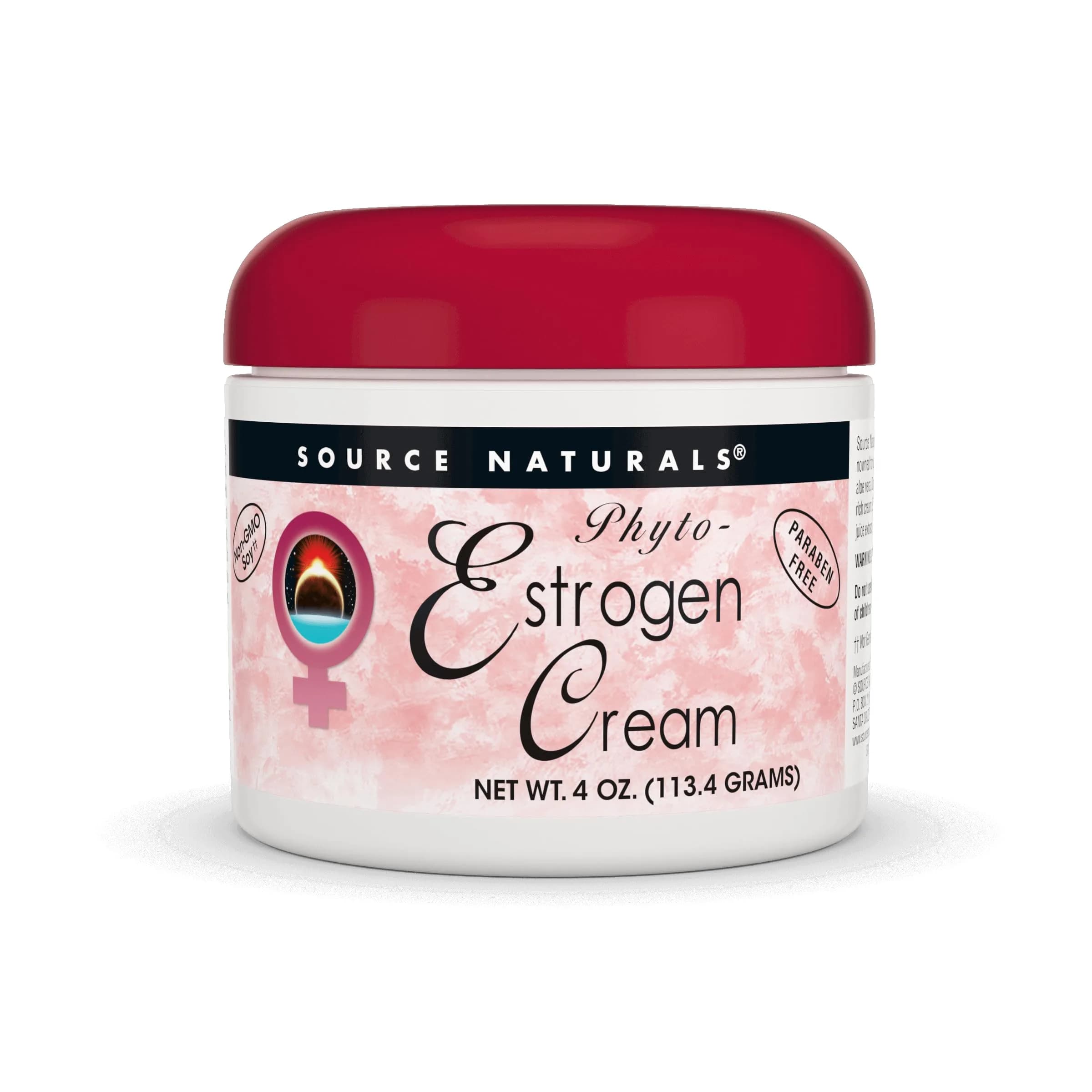Source Naturals Phyto-Estrogen Cream, Paraben-Free - 4 oz Cream | Liposomal Botanical Blend for Skin — 4 Ounce