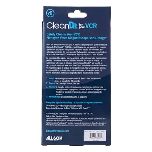Allsop CleanDr VHS Video Head Cleaner, Dry Technology - No Fluid Required (6012800) | Safe VHS Head Cleaning thumbnail 6