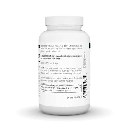 Source Naturals L-Tryptophan 500mg - 120 Capsules | Supports Relaxation & Sleep thumbnail 4