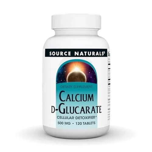 Source Naturals Calcium D-Glucarate 500 mg 120 Tablets | Supports Detoxification Pathways thumbnail 1