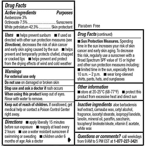ChapStick Moisturizer Original Lip Balm Tubes SPF 15 0.15 Oz | Hydrating & Skin Protectant thumbnail 4