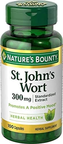 Nature's Bounty St. John's Wort 300 mg 100 Count Capsules | Supports Positive Mood & Emotional Outlook thumbnail 1