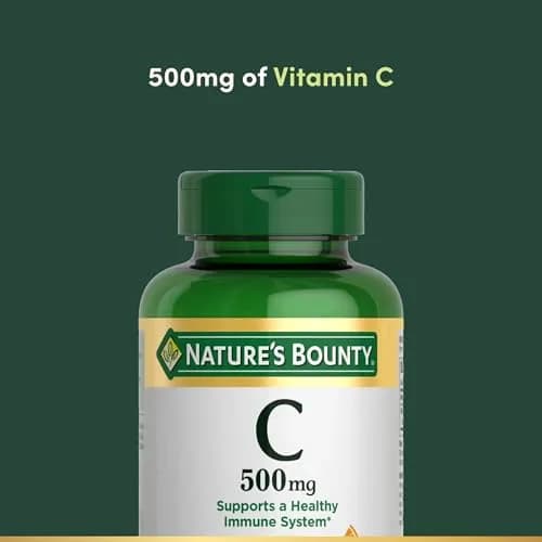 Nature's Bounty Vitamin C 500mg Tablets 250 Count (113g) | Immune Support & Antioxidant Power thumbnail 3