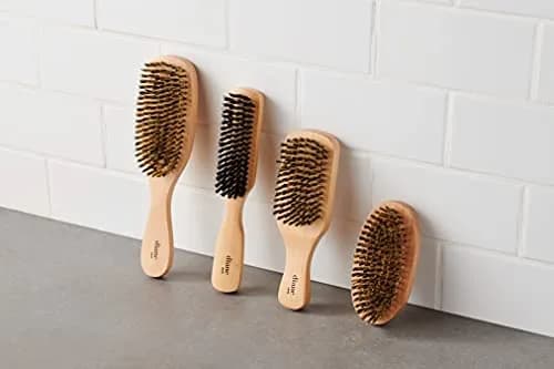 Diane Reinforced Boar Bristle Club Wave Brush for Men and Barbers – Hard Bristles for Thick to Coarse Hair – Use for Detangling, Smoothing, Wave Styles, Restore Shine and Texture | Durable, Natural Oil Distribution (120 chars) thumbnail 6