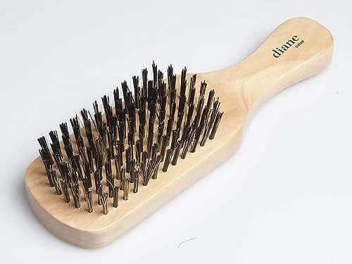 Diane Reinforced Boar Bristle Club Wave Brush for Men and Barbers – Hard Bristles for Thick to Coarse Hair – Use for Detangling, Smoothing, Wave Styles, Restore Shine and Texture | Durable, Natural Oil Distribution (120 chars) thumbnail 7