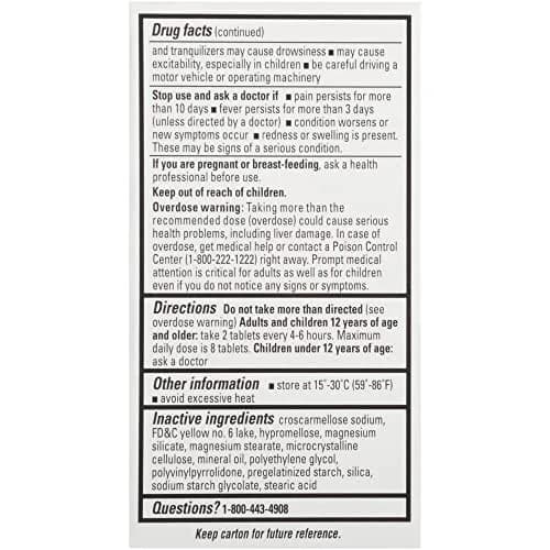 Percogesic Acetaminophen & Diphenhydramine Caplets 90 | Aspirin-Free Fast Relief thumbnail 7