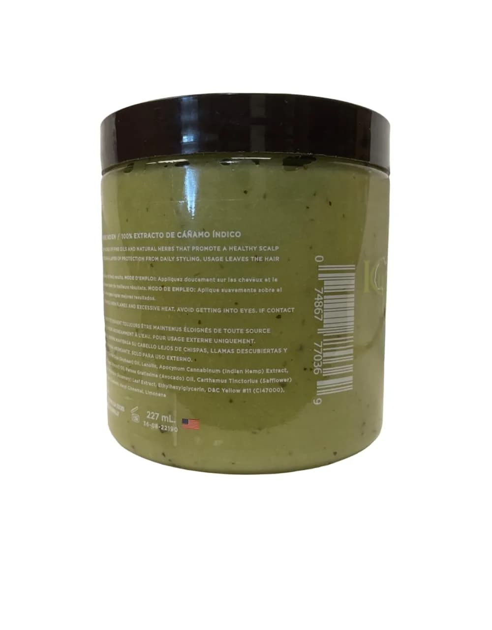 Kuza 100% Indian Hemp Hair & Scalp Treatment 7.7oz (228ml) | Natural Moisturizing Formula for Textured Hair - view 2