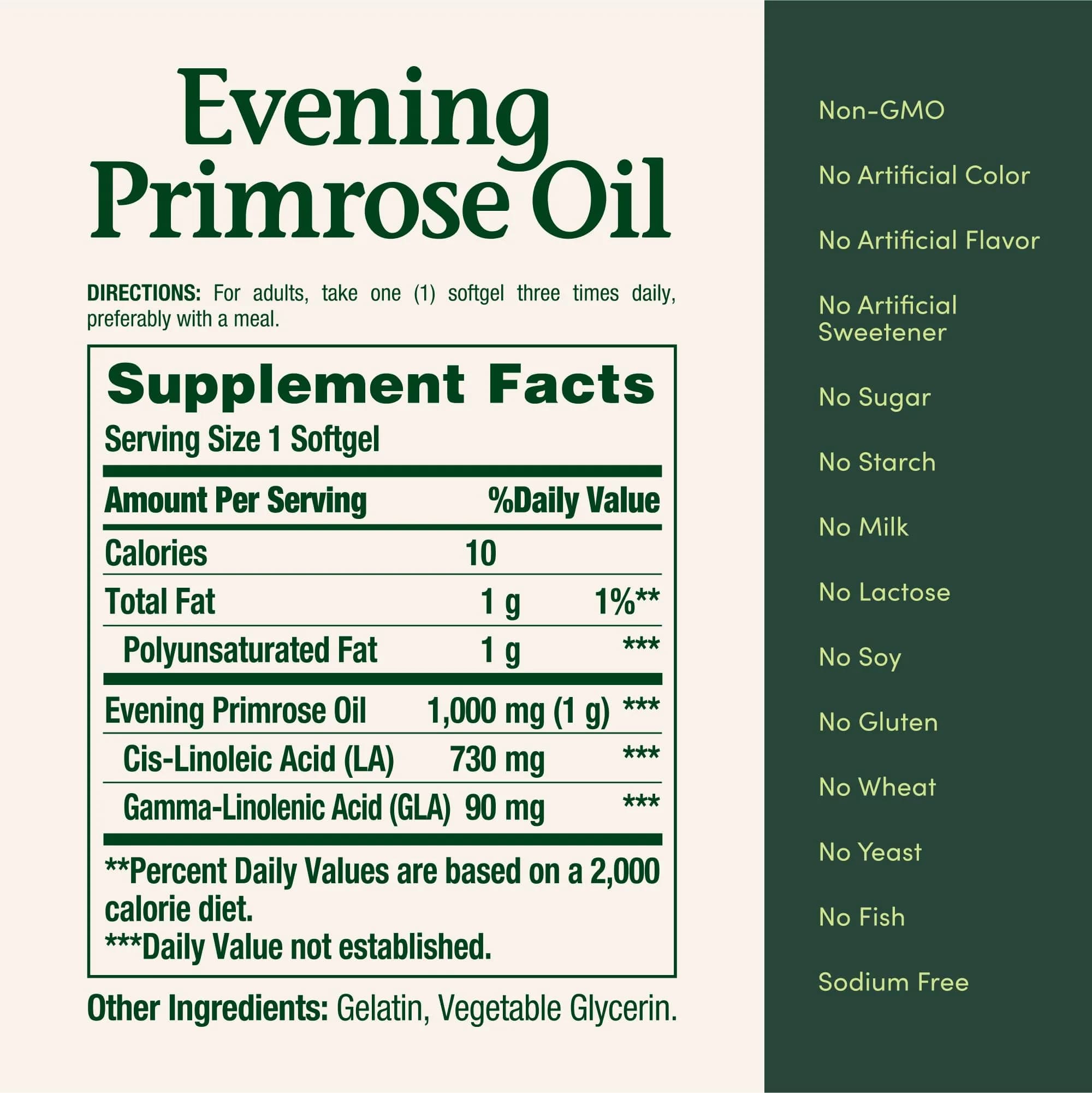 Nature's Bounty Evening Primrose Oil 1000mg 60 Count Softgels | Promotes Women's Health - view 5