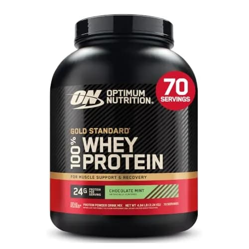 Optimum Nutrition Gold Standard 100% Whey Protein Powder Chocolate Mint 2.27 kg (5 lb) | 24g Protein Per Serving thumbnail 1