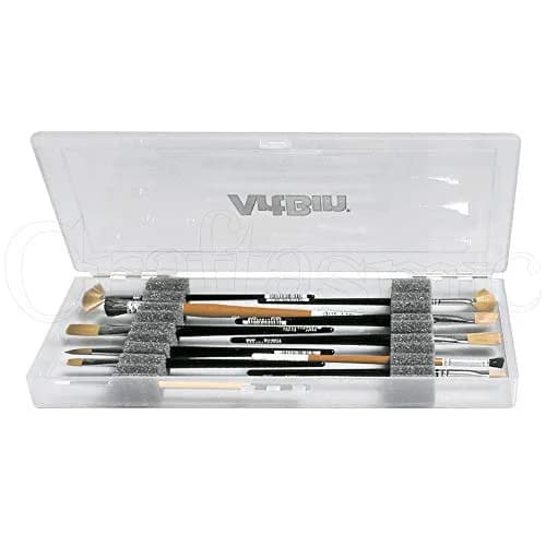 ArtBin KW903 Brush Box with Foam Inserts, Clear Plastic Organizer 35.5cm (14in) | Portable Art Brush Storage thumbnail 4