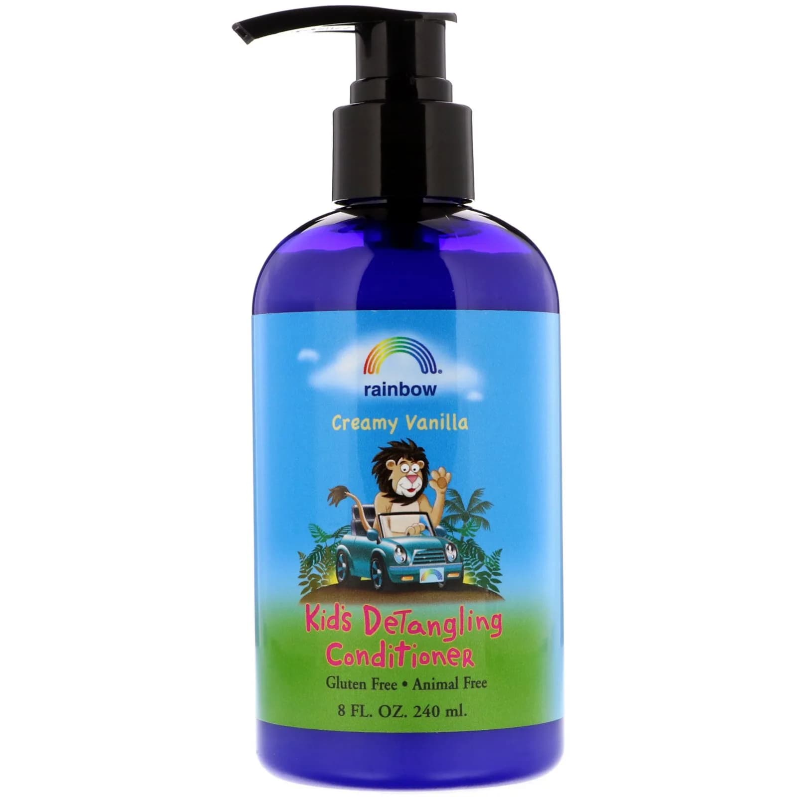 Rainbow Research Organic Herbal Detangling Conditioner for Kids, Creamy Vanilla, 8.5 Fl Oz | Gentle, Organic, Suitable for All Hair Types — No Color