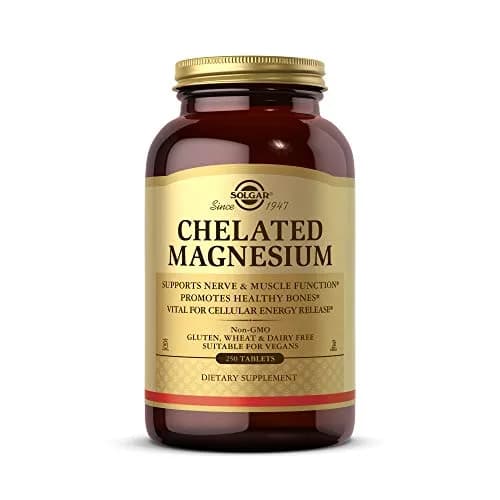 Solgar Chelated Magnesium Tablets 250 Count (113 g / 4 oz) | Supports Nerve & Muscle Function thumbnail 1