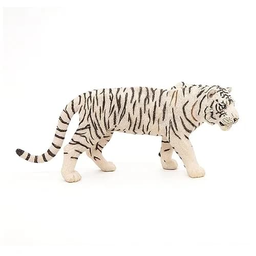 Papo White Tiger Figurine Large Collectible | Educational Animal Play Toy for Kids 3+ thumbnail 2