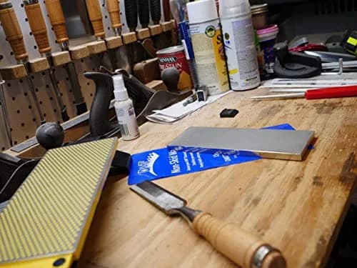 DMT D8XX Dia-Sharp Diamond Sharpening Stone Bench Plane, Extra Extra Coarse, 8 Inch | Fast Edge Repair & Consistent Sharpening thumbnail 2