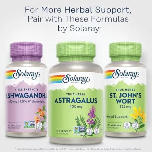 SOLARAY Astragalus Root 400mg | Traditional Herbal Support for Immunity & Stress Relief thumbnail 6