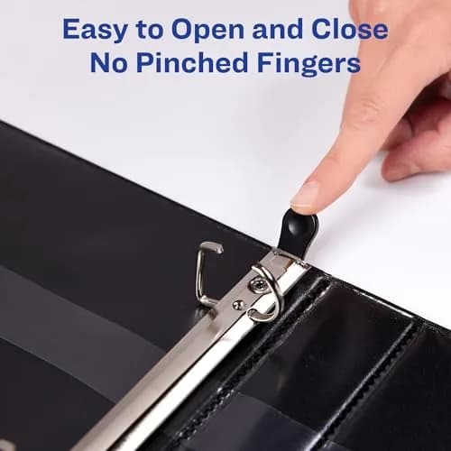 Avery Heavy-Duty View 3 Ring Binder, 2" Rings, Navy Blue | 540 Sheet Capacity, One Touch Lock thumbnail 5