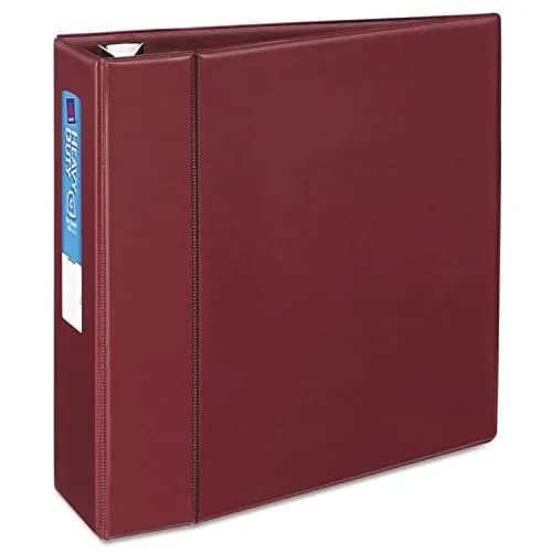 Avery Heavy-Duty 4 Inch D-Ring Binder, Maroon | Long-Lasting Polypropylene, 780 Pages thumbnail 4