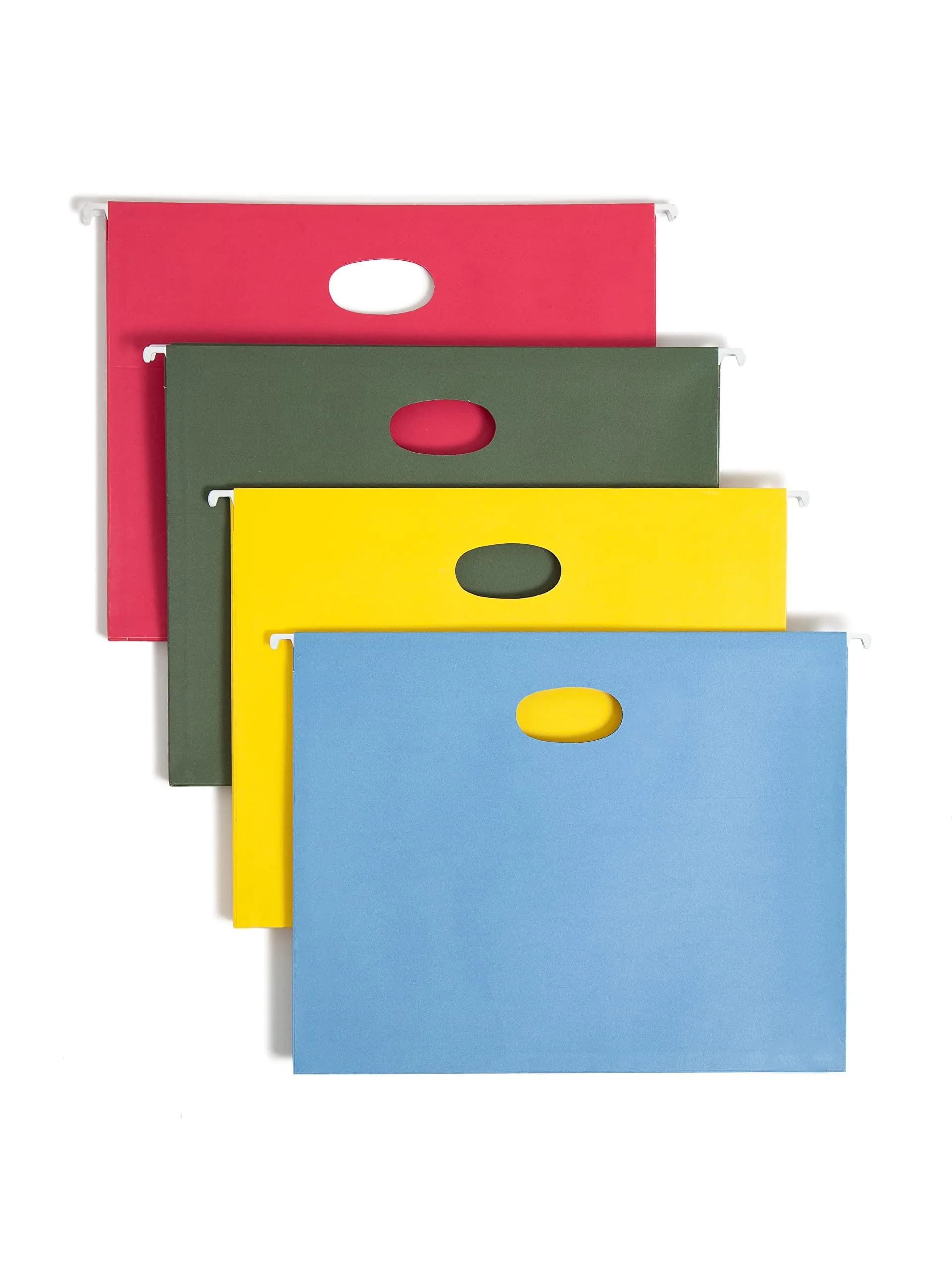 SMEAD Hanging Pocket with Full-Height Gusset, 3-1/2" Expansion, Letter Size, Assorted Colors, 4 per Pack - main product image