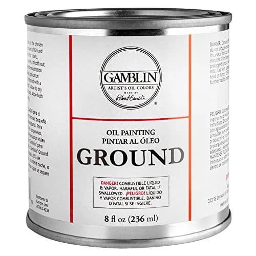 Gamblin Oil Painting Ground 8 oz. | Bright White, Non-Absorbent, Supports Canvas & Linen thumbnail 1