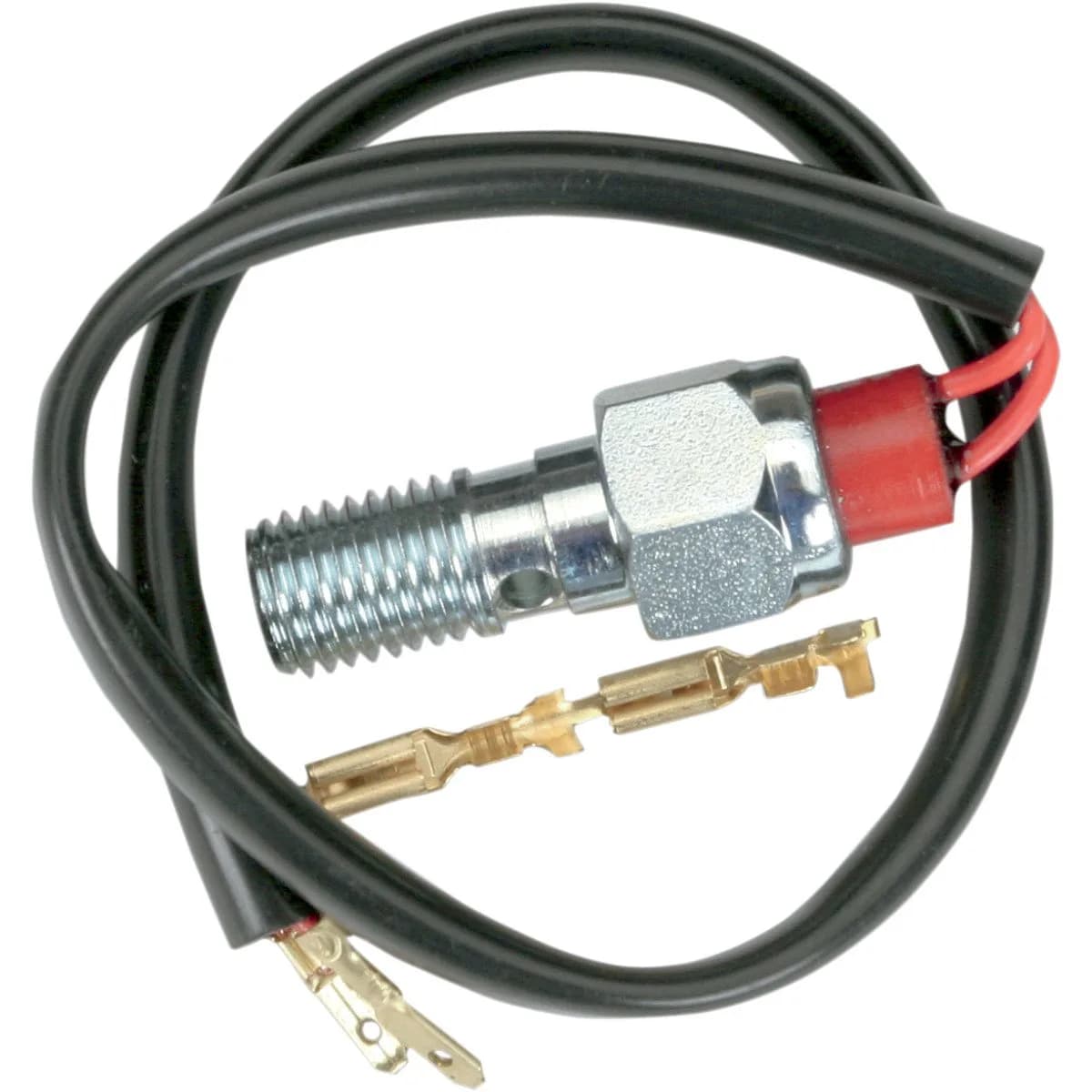 Goodridge 10mm x 1.25mm Chrome Pressure Brake Light Switch Banjo Bolt | Replaces OEM for Master Cylinder Conversions — Chrome