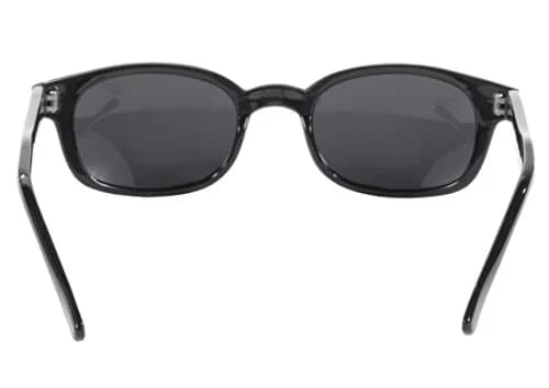 Pacific Coast Original KD's Biker Sunglasses (Black Frame/Dark Grey Lens) | Small Fit, Helmet Compatible, 100% UV Protection thumbnail 7